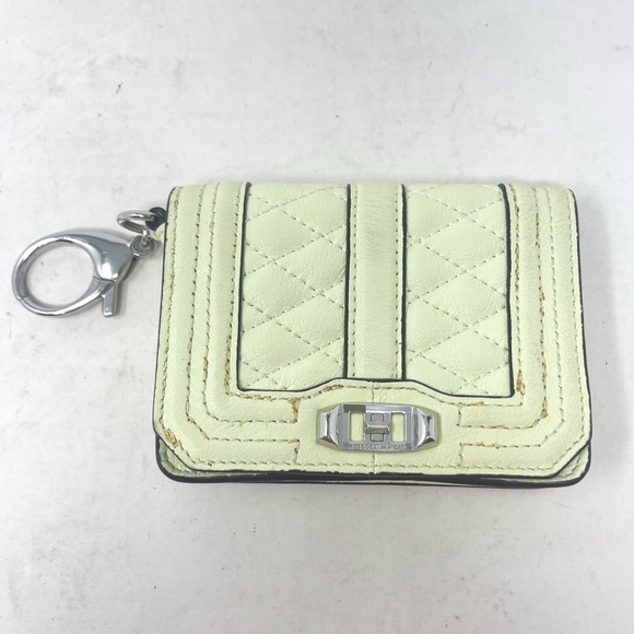 Rebecca Minkoff Lime Green Mint Key Fob / card holder Change purse - Picture 1 of 6